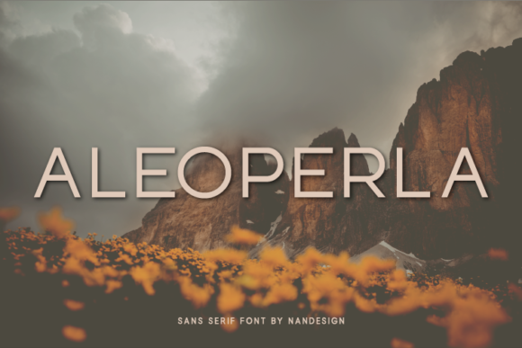 Aleoperla: The Minimal Sans Serif Typeface for Clean Campaign Design