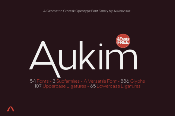 Aukim Free: The Minimal Sans Serif Typeface for Clean Editorial Design
