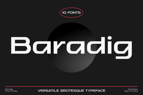 Baradig Typeface: Elevating Editorial Design with Grotesque Sans Serif