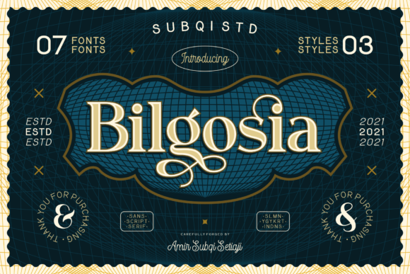 Bilgosia: A Versatile Font Trio for Modern Editorial Design