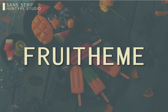 Fruitheme: A Minimal Sans Serif Typeface for Modern Editorial Design