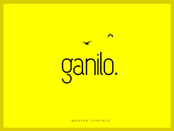 Ganilo Typeface: A Minimal Sans Serif for Clean Brand Identity