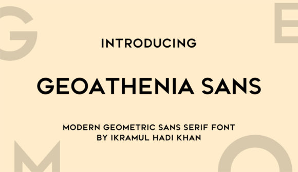 Geoathenia Sans: A Minimalist Typeface for Clean Digital Layouts