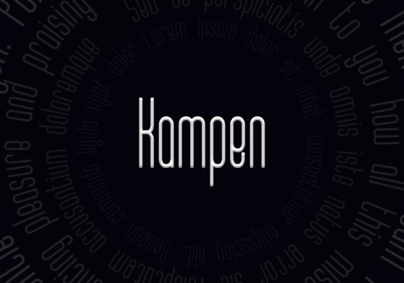 Kampen: The Minimal Sans Serif Font for Clean Campaign Design