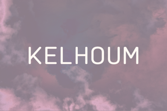 Kelhoum: A Minimal Sans Serif Font for Clean Campaign Design