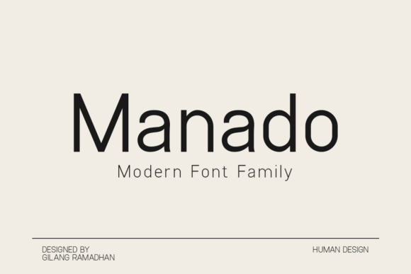 Manado Typeface: Minimal Sans Serif for Scroll-Stopping Design