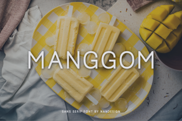 Manggom: The Minimal Sans Serif Typeface for Clean Craft Designs
