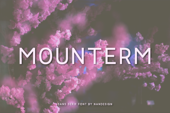 Mounterm: A Clean Sans Serif Typeface for Modern Editorial Design