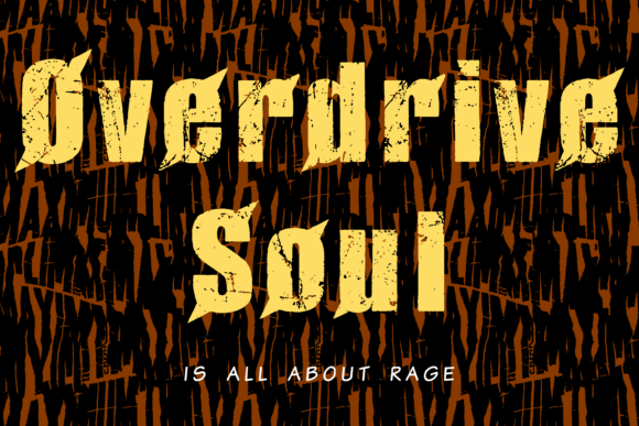Overdrive Soul: A Grunge Typeface for Bold Brand Identity Projects