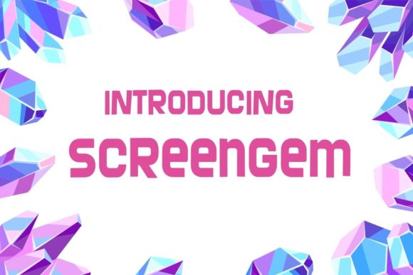 Screengem: A Modern Squircular Typeface for Editorial Design