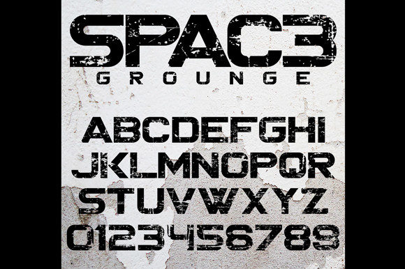 Spac3 Grounge: The Futuristic Sans Serif Font for Bold Digital Campaigns