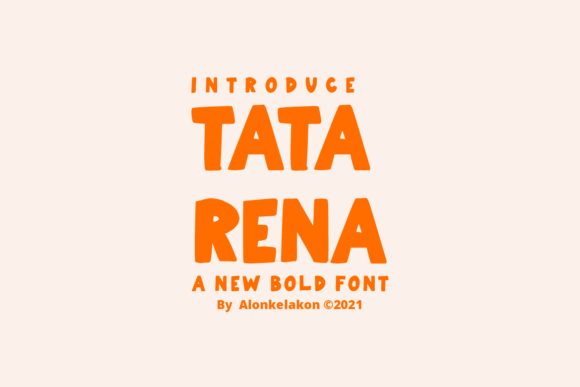Tata Rena: A Handwritten Sans Serif for Editorial Branding