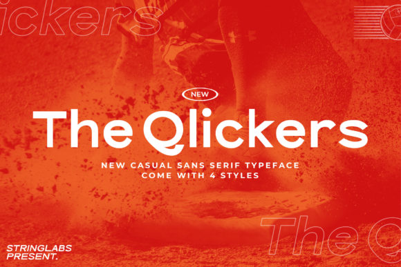 The Qlickers: A Bold Sans Serif Font for Handmade Brands