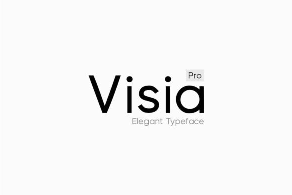 Visia: The Minimal Sans Serif Typeface for Clean Editorial Design